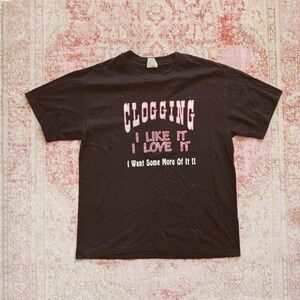 Hanes Heavyweight, Vintage Graphic T-Shirt “I like it I love it”